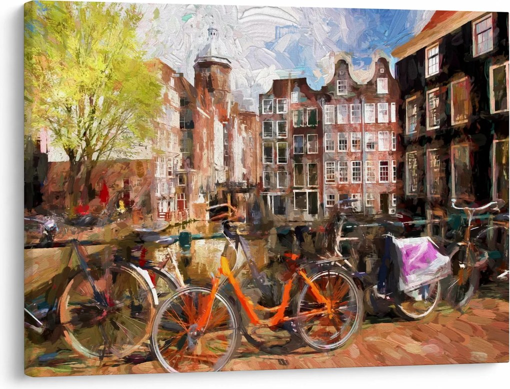 Kép - Amszterdam, festészet (70x50 cm)