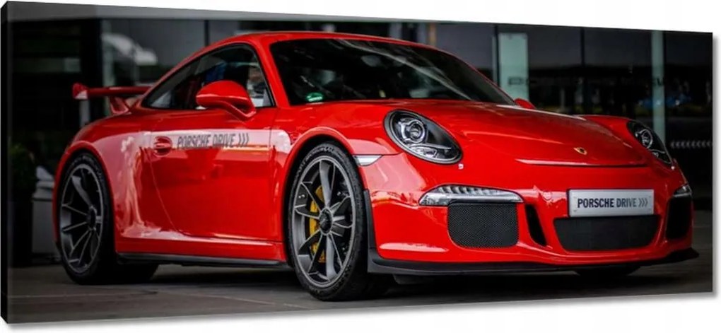 Vászonkép 100x40 Vörös Porsche