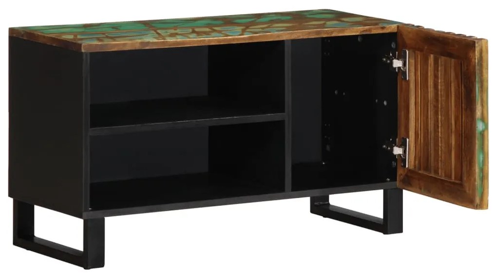 tömör akácfa TV-szekrény 80 x 34 x 46 cm