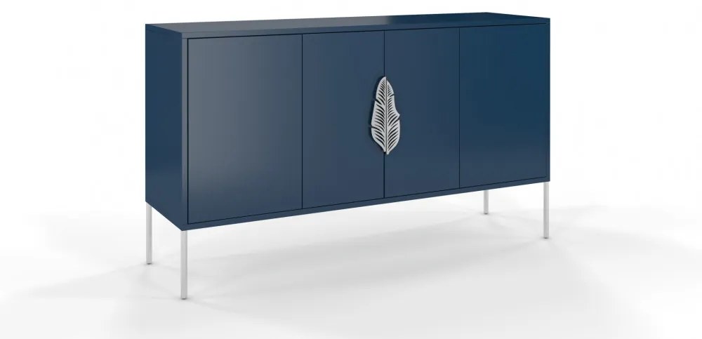 Merlin komód kék ezüst 138cm