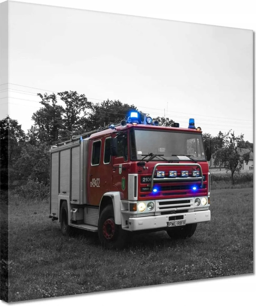 Vászonkép 30x30 Tűzoltóautó