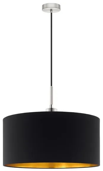 Eglo - LED TUNJA lógó 1xE27/60W/230V fekete kábellel