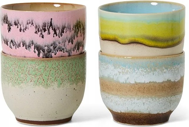 Deco 70's kerámia kávéscsésze szett, Khaliving