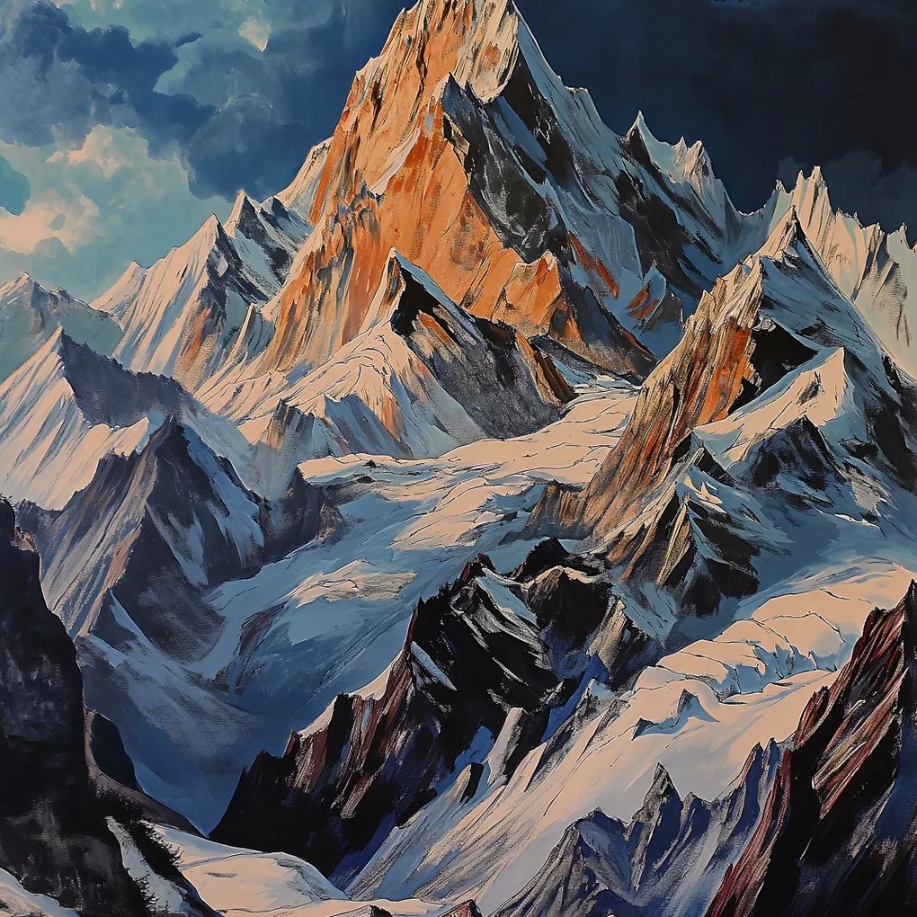 Poszter 70x70cm Hegyek Fenség Pillanatok