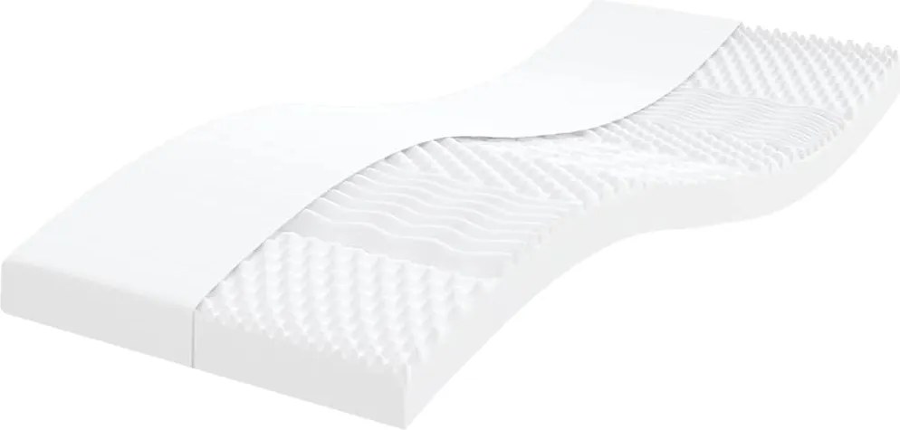 vidaXL fehér 7 zónás 20 ILD keménységű habmatrac gyerekeknek 80x160 cm