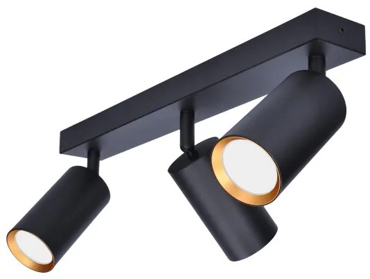 Brilagi - SELE LED fényerőszabályozható spotlámpa 3x GU10/4,8W/230V fekete/arany