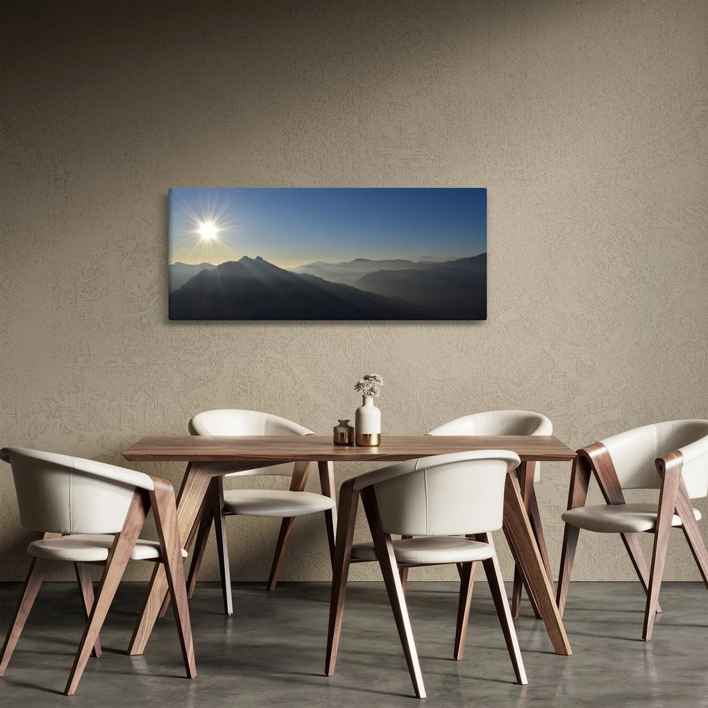 Kép - A hegycsúcsok felett (120x50 cm)