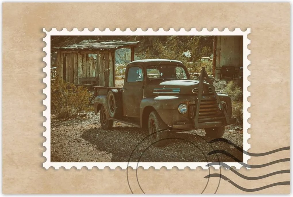 Poszterek 120x80 Amerikai teherautó