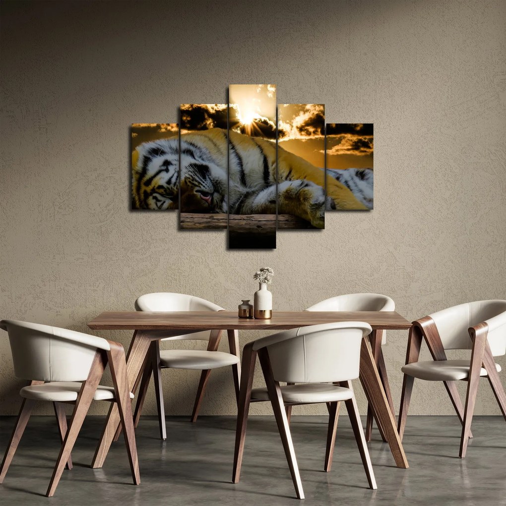 Alvó tigris képe (150x105 cm)
