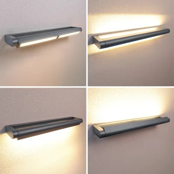Brilagi - LED kültéri fali lámpatest SALERNO LED/24W/230V 66 cm antracit IP65