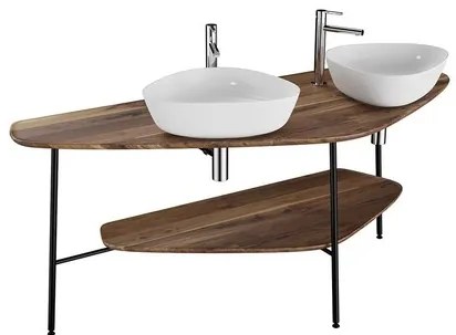 Mosdópult VitrA Plural 160 cm sötét tölgy 64043