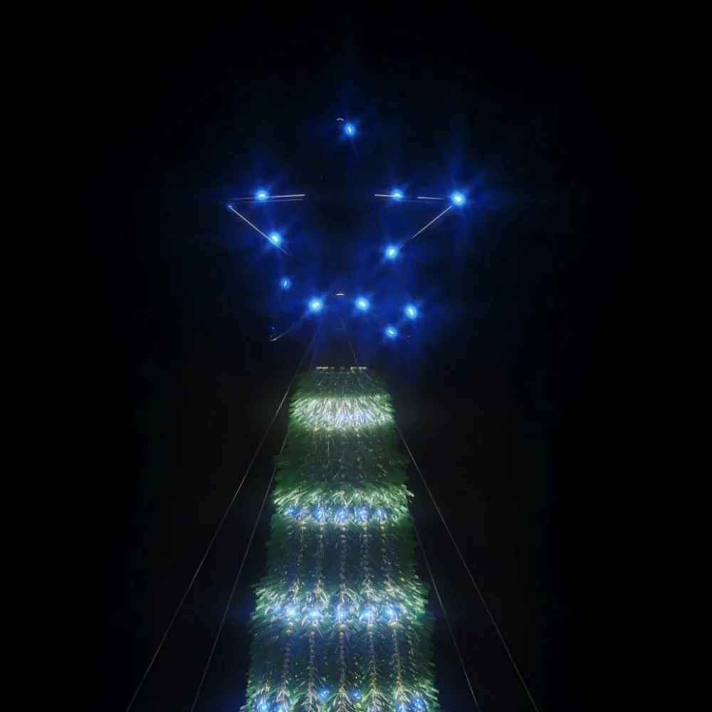 kék LED karácsonyfa 275 LED 180 cm