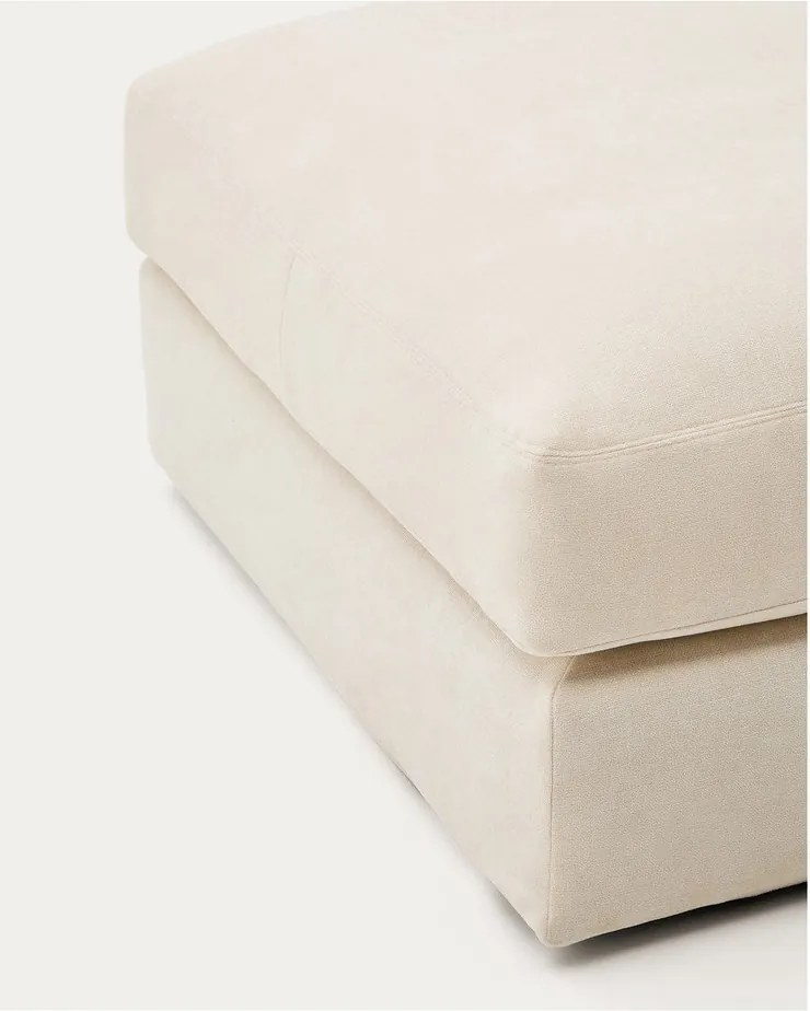 Bézs zsenília lábtartó Alea – Kave Home