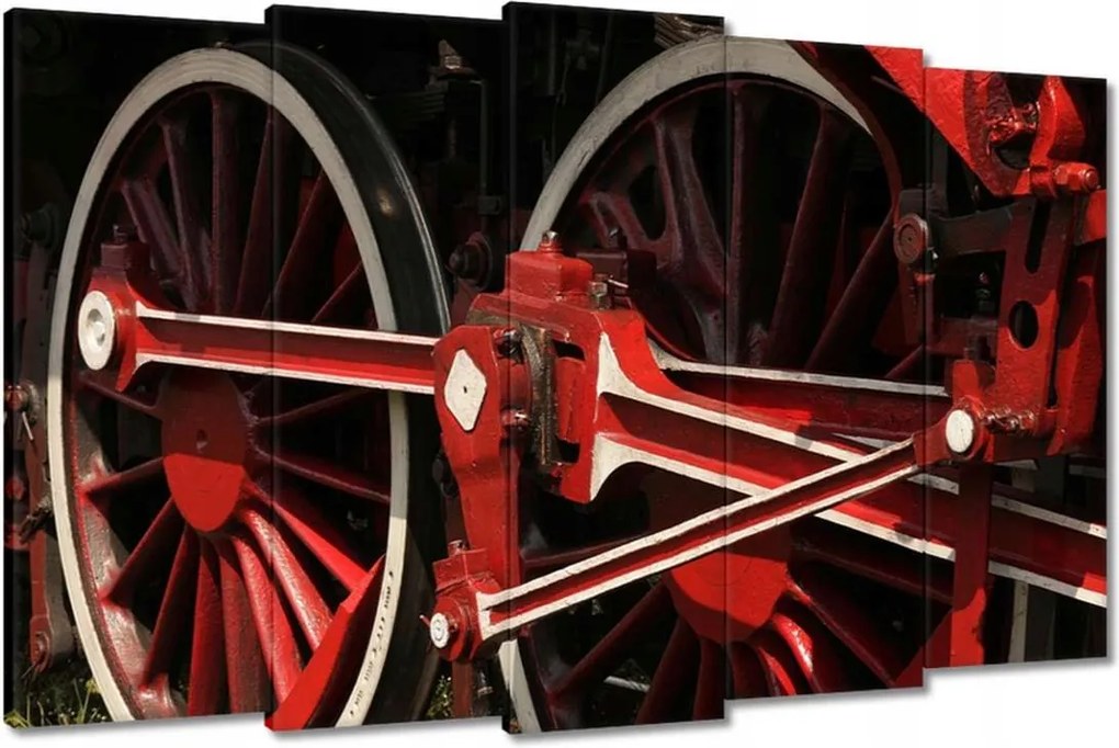 Képek 150x95 Piros mozdony kerekek