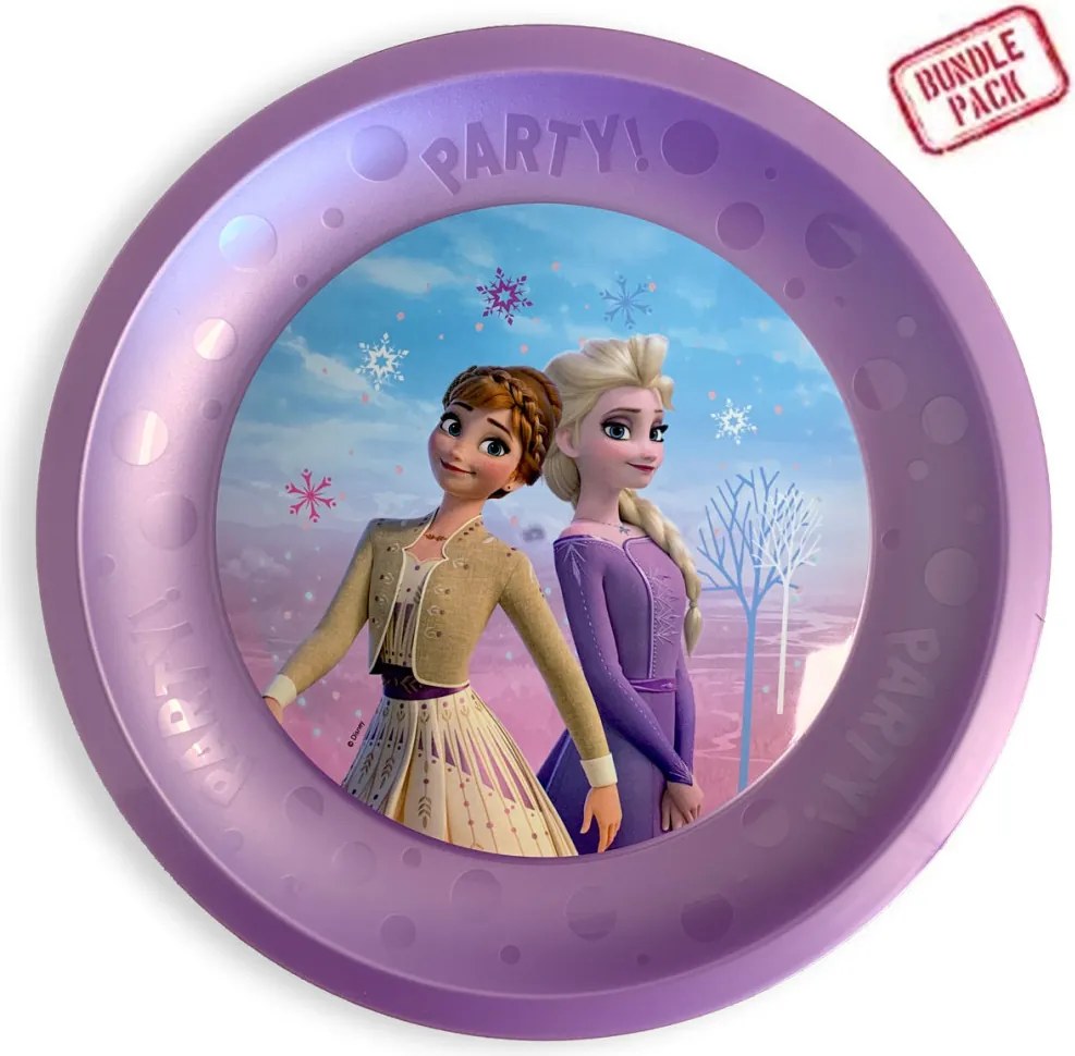 Disney Jégvarázs Wind micro prémium műanyag lapostányér 4 db-os szett 21 cm