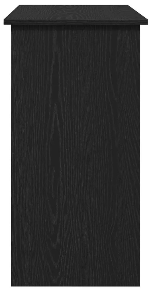fekete forgácslap íróasztal 80 x 40 x 75 cm