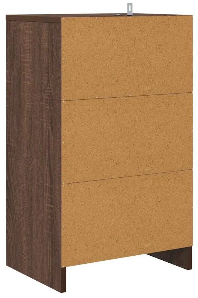 Éjjeliszekrények 2 pcs Barna Tölgy 40 x 30 x 467 cm Faanyag