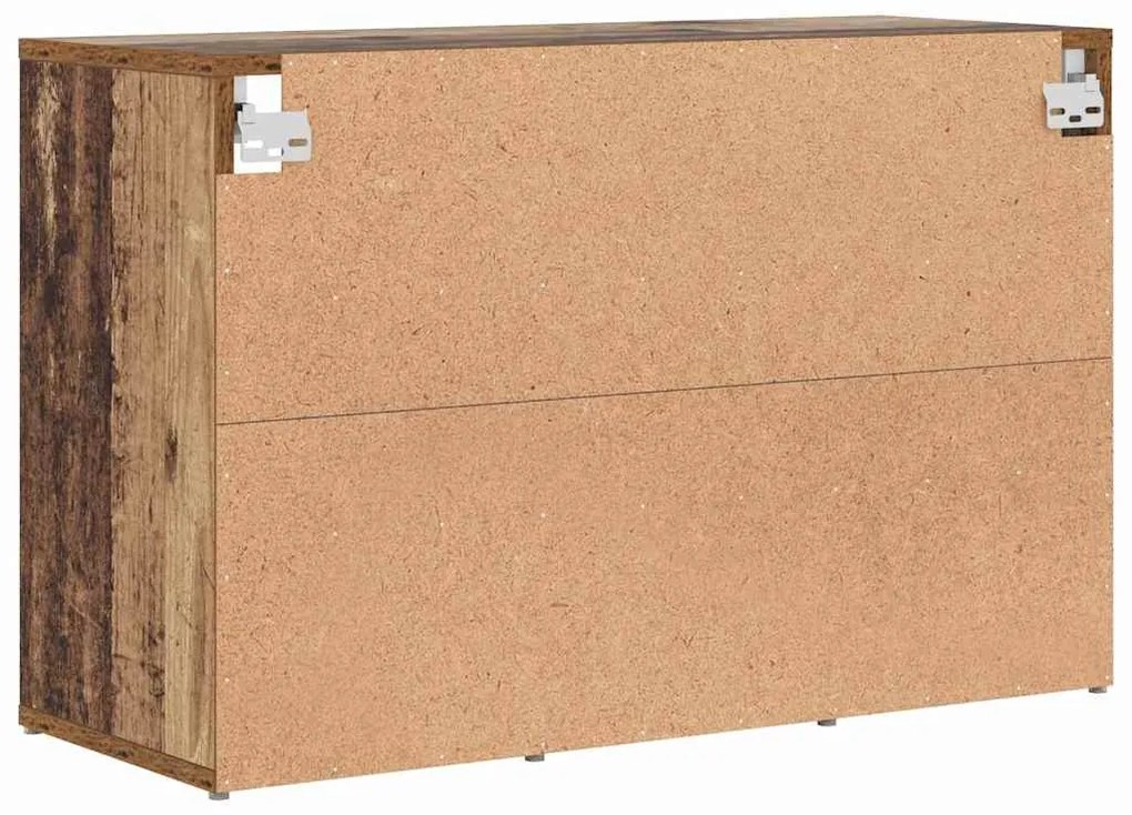 Cipősszekrény polcokkal Régi fa 77.5 x 30 x 51 cm Faanyag