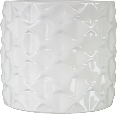 Virágcserép fedél fehér henger Ø14 DEcodomi