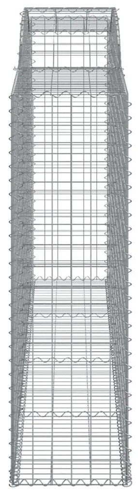 9 db íves horganyzott vas gabion kosár 300x50x160/180 cm