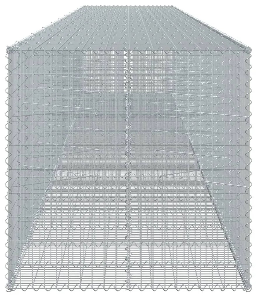 horganyzott vas gabion kosár fedéllel 1050 x 100 x 100 cm