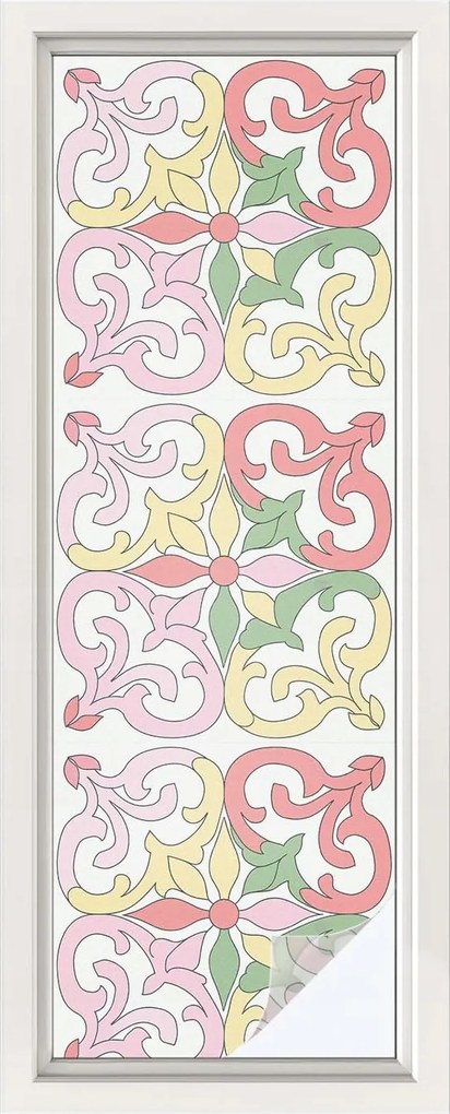 Szélvédőfólia Ablak Adatvédelem Virágos díszek 50x146