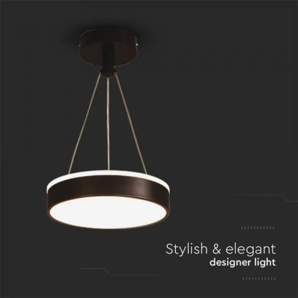 LED Csillár zsinóron LED/12W/230V 4000K fekete