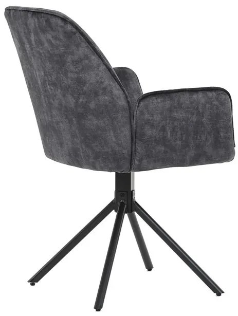 Fekete Bársony Étkezőszék. HC-511 BK4