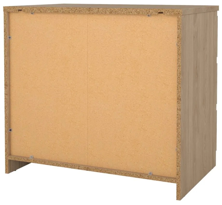 Natúr színű komód tölgyfa dekorral 77x70x50 cm Naia – Tvilum