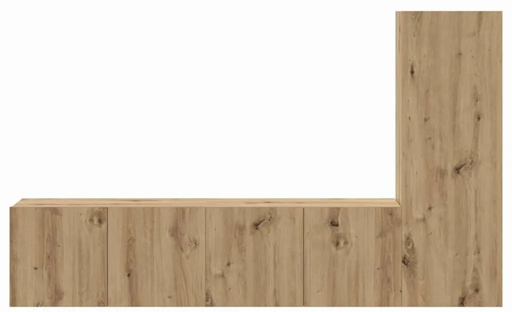 TV szekrény garnitúra 3 pcs kézműves tölgy 60 x 30 x 30 cm