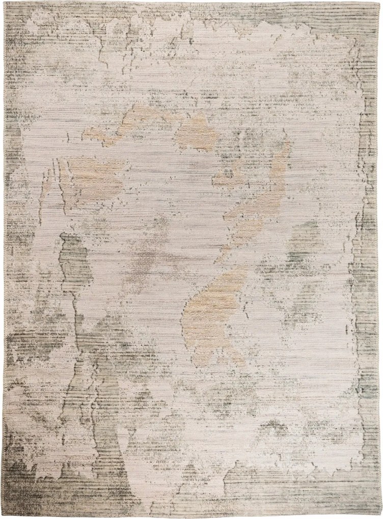 Gyapjú Szobaszőnyeg 120x180cm Természetes Szép Tömör Prémium Meleg