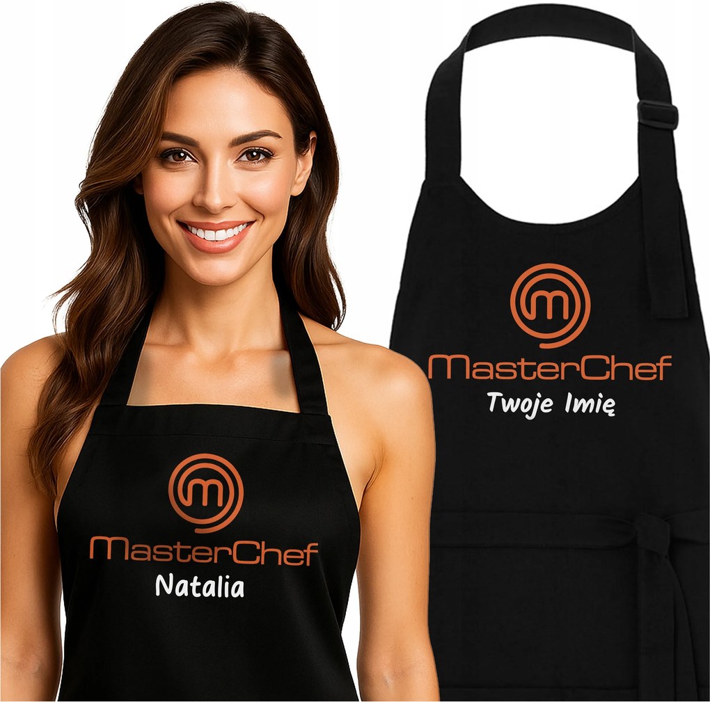 Kötény Masterchef Ajándék Anya Barátnő Feleség Bármilyen Név Szakács