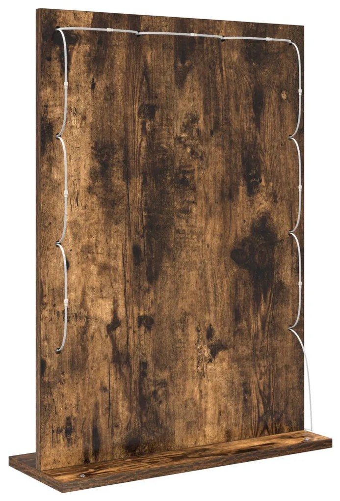Pipere Tükör Füstölt tölgy Fa, Üveg 70 x 50 x 18 cm Tükör