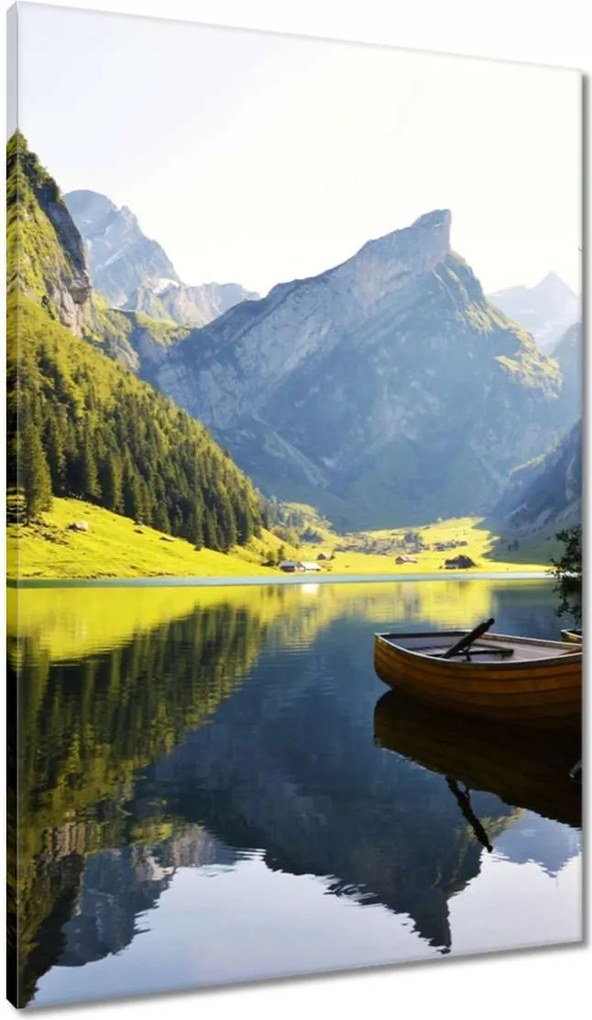 Vászonkép 60x90 Hegyi tó