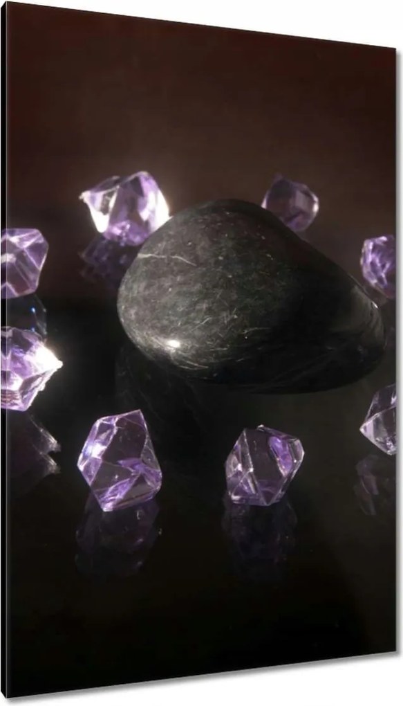 Vászonkép 80x120 Lila kristályok