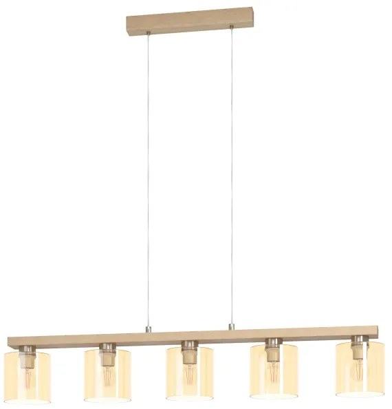 Eglo 901292 - CASTRALVO kábeles csillár 5xE27/28W/230V