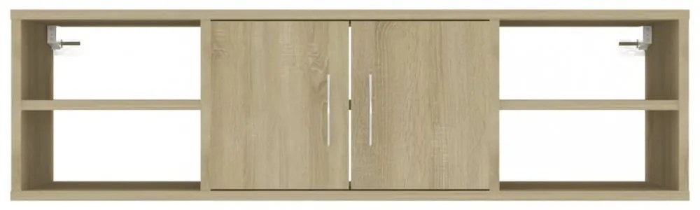 sonoma tölgy színű szerelt fa fali polc 102 x 30 x 29 cm
