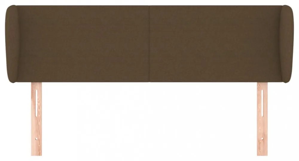 sötétbarna szövet fejtámla 147x23x78/88 cm