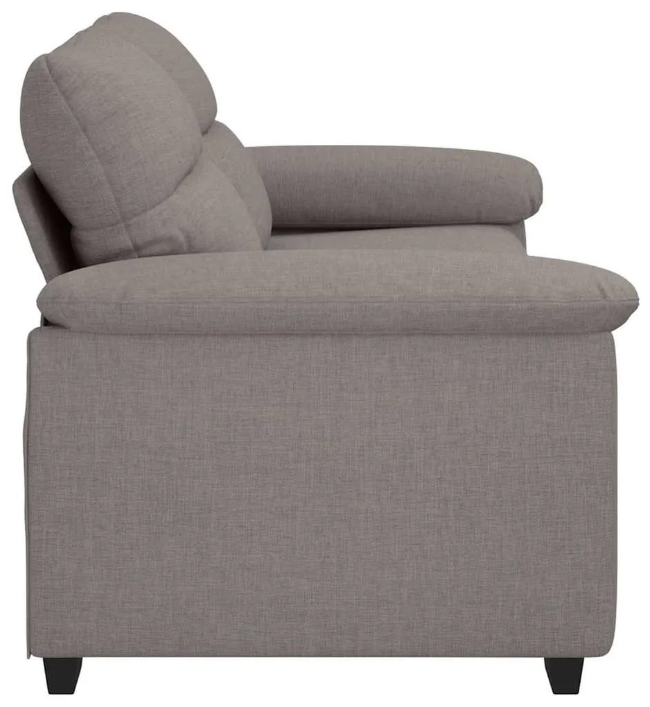 kétszemélyes tópszínű szövet kanapé 140 cm
