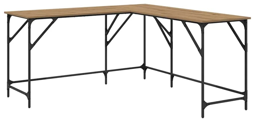 vidaXL Asztal Artisan tölgy 149 x 149 x 75 cm Faanyag