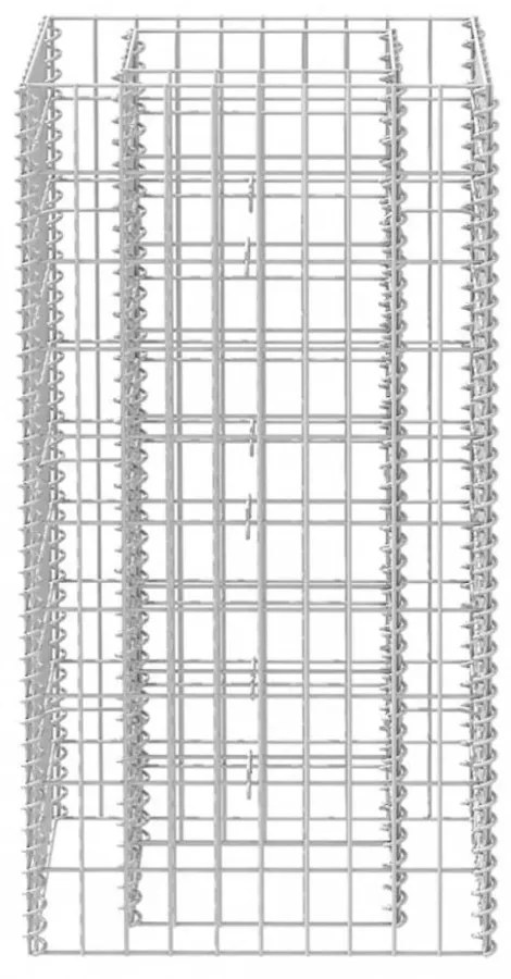 acél gabion magaságyás 50 x 50 x 100 cm