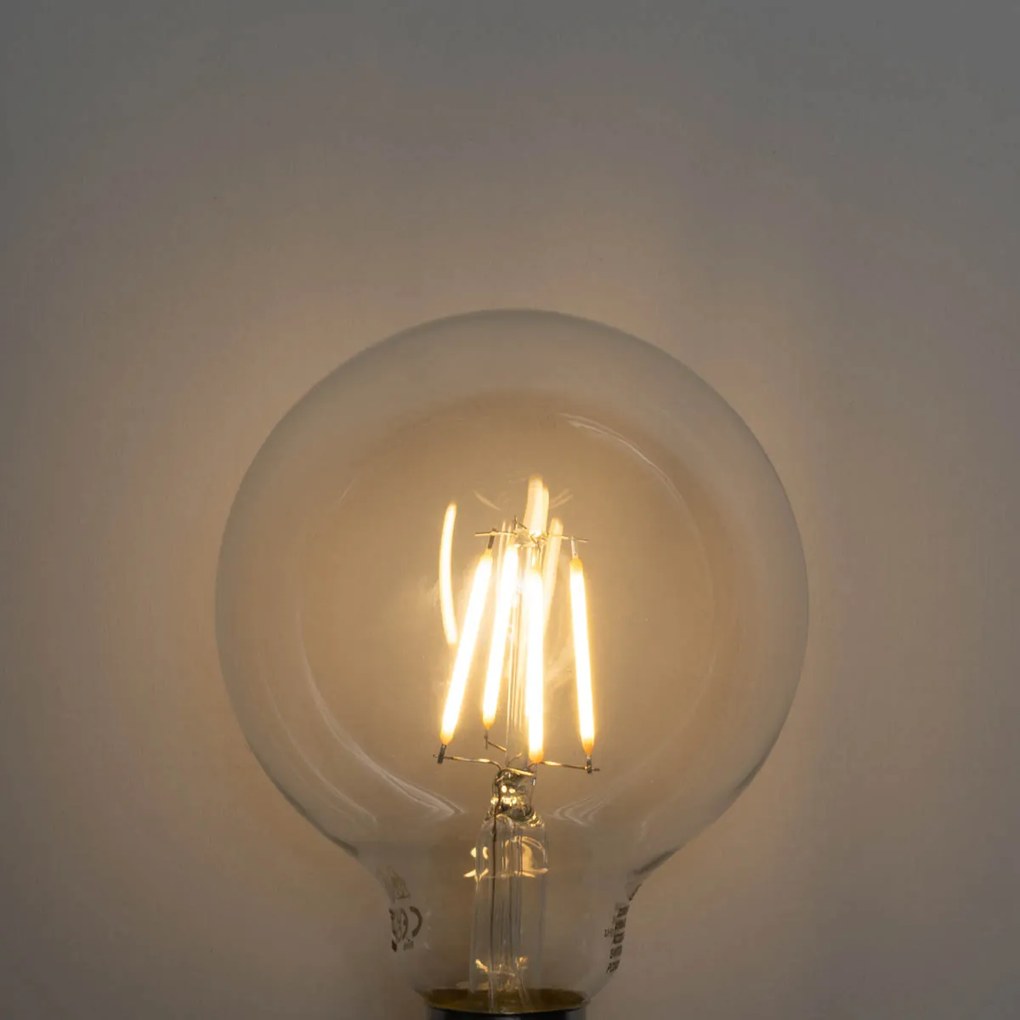 5 darabos E27 3 lépésben szabályozható LED izzó G95 4W 450 lm 2700K