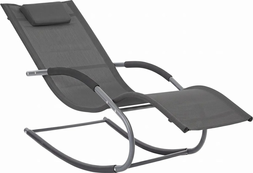 Avenberg Merida kerti hintaszék, fekete, 147 x 63 x 88 cm