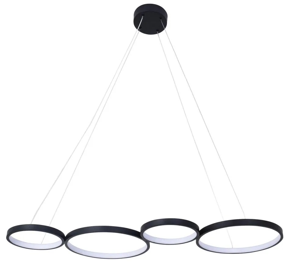 LED Csillár zsinóron FLAMENCO LED/42W/230V 4000K fekete