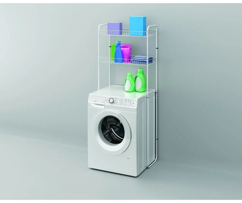 Sky Wash fehér kétszintes polc mosógép fölé - Metaltex