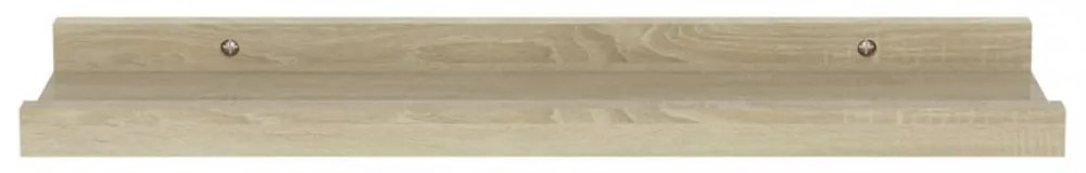 4 db sonoma tölgy színű fali polc 40 x 9 x 3 cm