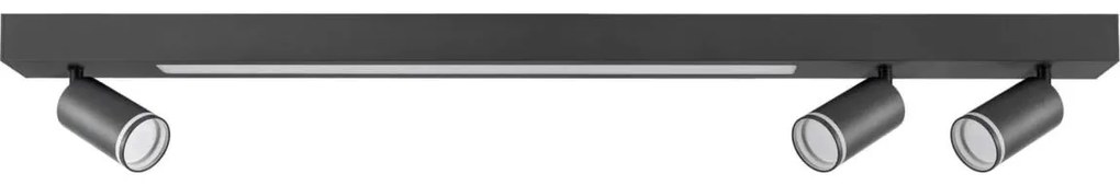 LED Mennyezeti lámpa PÁRIZS LED/24W/230V + 3xGU10/10W fekete