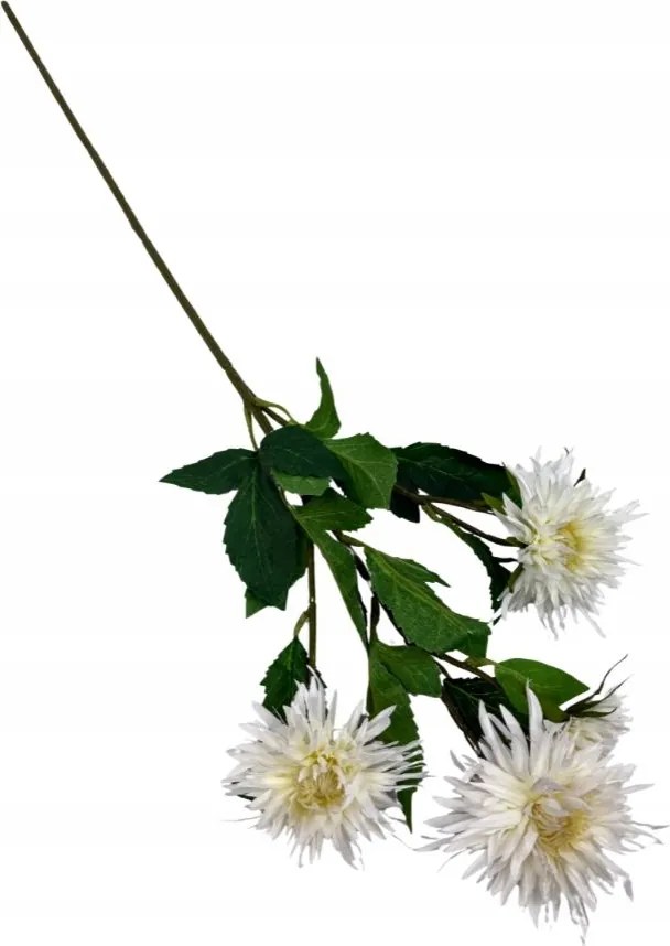 Őszirózsa művirág ág 72 cm világos krém