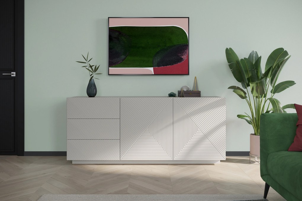 Asha fiókos komód 167 cm talapzaton - kasmír