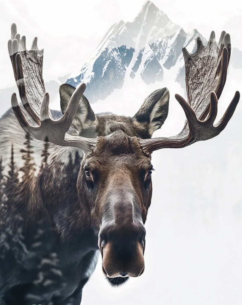 Poszter 20,5x28,4cm Szarvas Az erdő szelleme